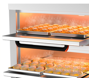 <span class=keywords><strong>Four</strong></span> à pâtisserie électrique portable commercial à grande capacité 220V, commande manuelle pour la cuisson du pain, des gâteaux et des pizzas - Product Image 6