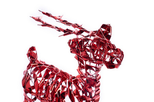 Luxury Sequin Wire Standing <b>Reindeer</b> Night Christmas Ornament Plastic/Metal Material Indoor/<b>Outdoor</b> Decoration for Home Holiday - Product Image 4