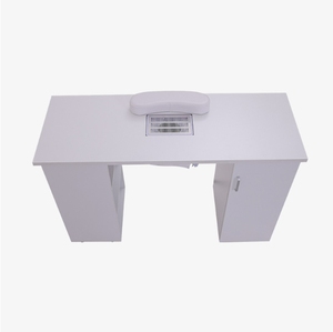 Wholesale <b>White</b> Nail Salon <b>Table</b> Modern Multi Drawer Nail <b>Table</b> With Vacuum Cleanersliding <b>Table</b> Nail Workbench - Product Image 4