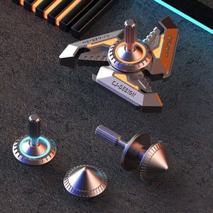 Black EDC Boy công nghệ tự làm đồ chơi hàng đầu ánh sáng dạ quang tay giải nén Cơn lốc quay Fidget Spinners để giảm căng thẳng - Product Image 1