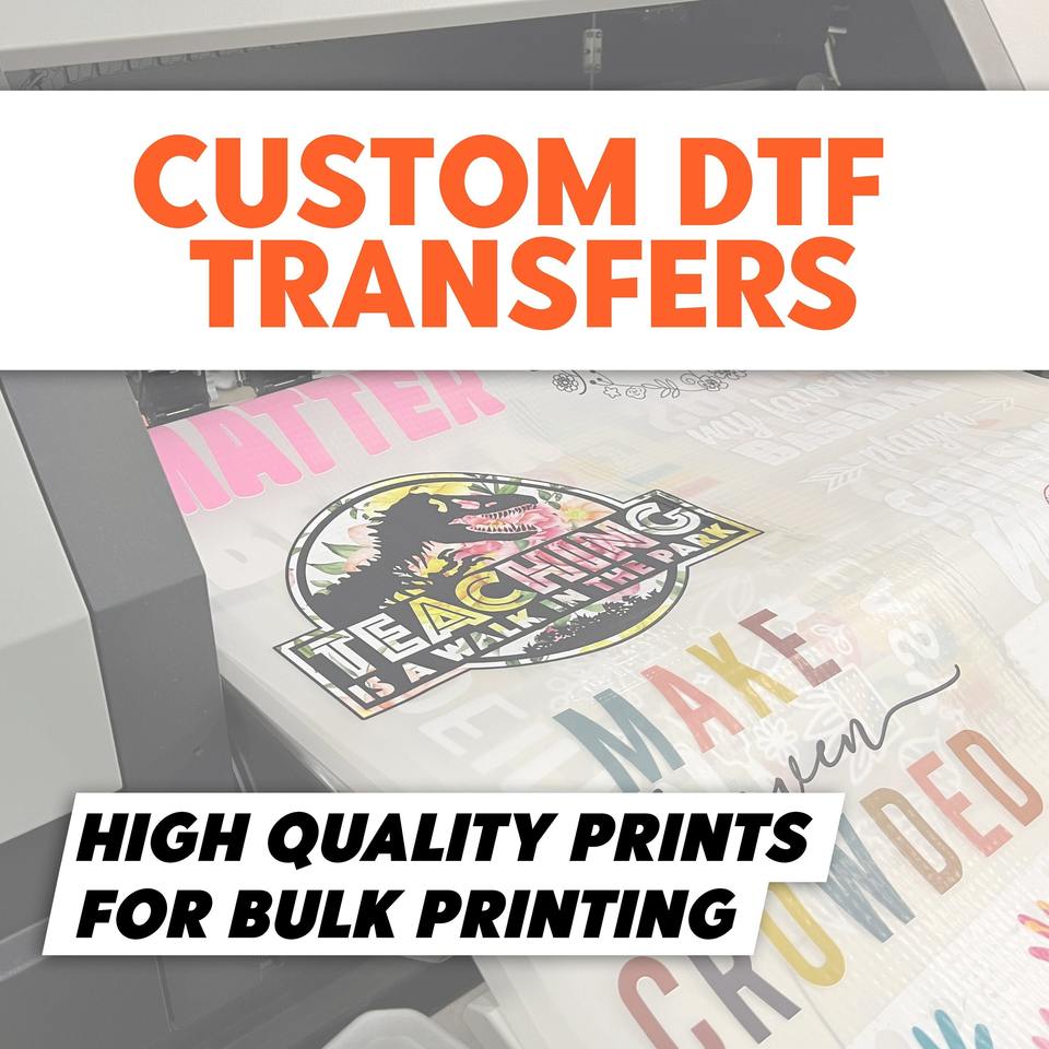 DTF Prints Custom DTF Transfers Ready For Press Full Color Bulk ...