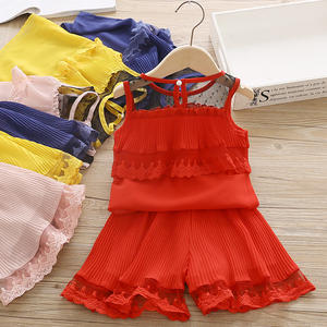 Juego de 2 Piezas de Ropa Infantil, Trajes Anarkali con Camisa de Manga con Encaje, Ropa de Diseño para Niños al por Mayor - Product Image 2