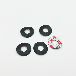3M Adhesive <b>Silicone</b> <b>Rubber</b> Washers With Hole Black Circular Gasket For Electronics Sealing And Shock Absorption - Product Image 3