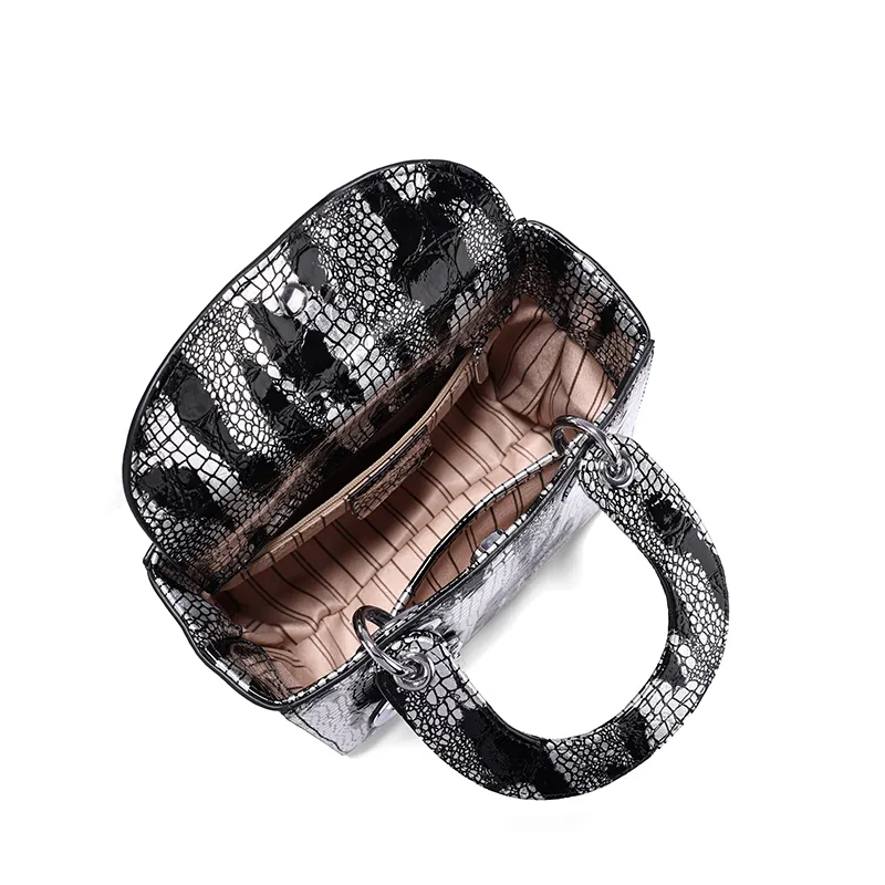 2024 Bestseller Damenhandtaschen modisch echtes Leder einzelgriff mit Reißverschluss Riesenrabatt für Großhändler