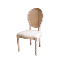 Chaise de Banquet en bois massif de Style Louis de Design nordique dossier en acier inoxydable pour mariages maison restaurants hôtels hôpitaux-vente en gros