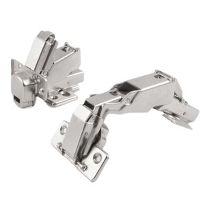 Furniture Hinge C-206 180 Degree Soft Closing Full Mortise Nickel Plated Cold Rolled Steel Modern Design - Product Image 2