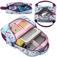 Vente en gros de sacs à dos d'étudiant 3-en-1 multicolores grand sac à dos licorne léger et imperméable pour fille sac à dos pour ordinateur portable pour enfants