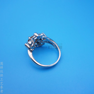 Flower Shaped <b>Crystal</b> <b>Ring</b> Claw Setting Customizable Color Everyday Wear Jewelry - Product Image 3
