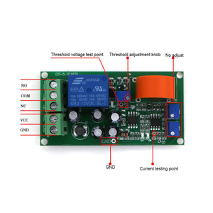 Sensore di Corrente AC a Effetto Hall Taidacent 0-5A/10A/20A/50A/100A, Modulo Relè per Rilevamento e Protezione da Sovracorrente - Product Image 4