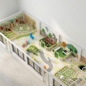 Aire de jeux pour bébés, équipement de terrain de jeux intérieur, piscine à balles en mousse, toboggan, mur d'escalade, jeux pour enfants, jeux d'arcade - Product Image 1