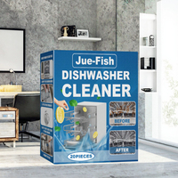 Détergent en poudre écologique pour lave-vaisselle automatique Jue-Fish, parfum orange, jetable, pour un nettoyage en profondeur