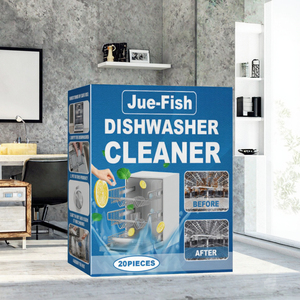 Jue-Fish Eco Friendly Automatic Dishwasher <b>Detergent</b> Powder with Orange Fragrance Disposable for Deep Cleaning - Product Image 3