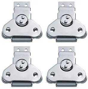 304 Stainless Steel Spring Loaded Small Butterfly Twist Latch Buckle Latch for Suitcases Wooden Box