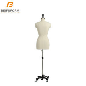 BEIFUFORM Mannequin de couture professionnel <span class=keywords><strong>mannequins</strong></span> féminins femmes demi-corps robe forme japonais taille Standard 11A grande hanche - Product Image 6