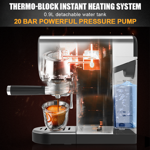 Macchina da caffè a soffietto semiautomatica per uso domestico del ristorante per macchina per caffè Espresso Barista - Product Image 6