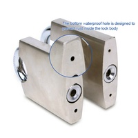 Cadenas carré Zeise-ikon en fer protecteur, acier inoxydable chromé, antivol, clés à lame, cylindre en laiton double