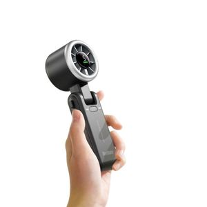 <b>Portable</b> Usb Handheld Foldable 180 Rotatable Turbo <b>Fan</b> With Digital Display Plastic Material for Car & Rv Summer Cooling - Product Image 6