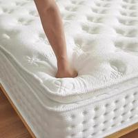 Matelas de luxe cinq étoiles pour hôtel, chambre à coucher, super doux, épaissi, mousse de latex, ressorts ensachés indépendants, solution de confort