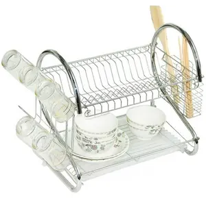 Estante de Almacenamiento para Tazones de Acero Inoxidable Tipo S, Escurridor de Metal para Cubiertos, Estante de <span class=keywords><strong>Cocina</strong></span> - Product Image 2