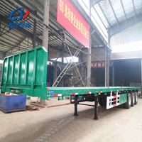 Remorque en squelette de conteneur, avec 2 axes, 40ft, 30 à 60 tonnes, plate-forme, camion cargo
