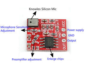 Microphone Preamplifier Amplifier Module <b>MIC</b> Magnification and Sensitivity Adjustment Drive 32 Ohm - Product Image 3