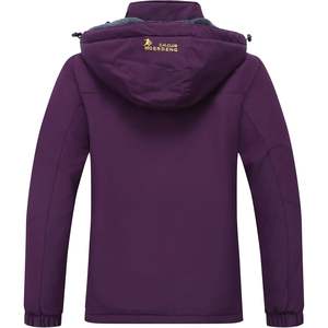 Chaqueta de Esquí Impermeable para Mujer Moerdeng, Forrada de Polar, con Capucha, Abrigo de Invierno para la Nieve, Cortavientos, Ropa Deportiva para Exteriores - Product Image 2