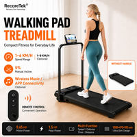 Mini Caminadora Plegable para Debajo del Escritorio con Inclinación, Máquina de Caminar para Ejercicios en Casa, Entrenador de Carrera, Máquina de Ejercicios de Caminata