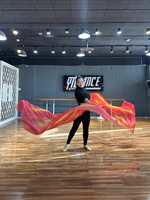 Nouveau style de costume de danse du ventre pour femmes, drapeau de louange égyptien, voile dégradé rouge, accessoire de scène, taille unique