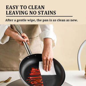 DEWEISI alta calidad grado alimenticio 18cm 20cm 24cm aluminio sartén doble capa barato antiadherente sartén Sartenes para el hogar - Product Image 4