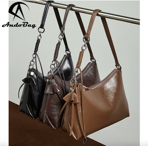 AndoBag Genuine Cow Leather New Crossbody <b>Bag</b> <b>Shoulder</b> <b>Strap</b> Square <b>Bag</b> Soft Leather Women's <b>Bags</b> For Daily Commuting 3260 - Product Image 2