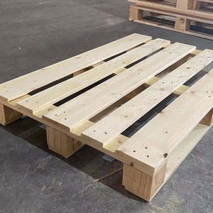 Paletas de madera de álamo reforzadas de una sola cara para carga manual estable de mercancías en lotes pequeños - Product Image 5