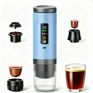 Cafetera Eléctrica Portátil 2026, Nueva Llegada, 20 Bares, a Batería, 80 ml, con Pantalla Digital, para Espresso - Product Image 1