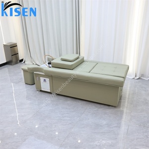 Kisen Electric Lifting Head Spa Foot <b>Bath</b> Shampoo Bed Pedicure <b>Table</b> Customized Salon Bed Factory Direct-sale - Product Image 5