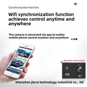 4K WiFi Action <strong>Camera</strong> for Outdoor Sports Diving Waterproof Outdoor Underwater <strong>Video</strong> Recording <strong>Wide</strong> Angle Dual Screen MicroSD EIS - Product Image 2