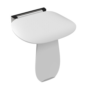 Bathroom <b>Stool</b> <b>Folding</b> Non Slip For Elderly Wall Mounted Slow Closing 425x410x440mm Urea Formaldehyde Modern Style - Product Image 2