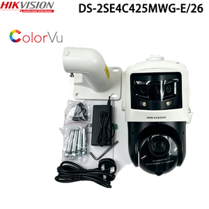 Caméra IP PTZ Hikvision TandemVu <span class=keywords><strong>ColorVu</strong></span> <span class=keywords><strong>Acusense</strong></span> DarkFighter 6MP+4MP 25X POE+ à apprentissage profond pour la détection humaine et des véhicules DS-2SE4C425MWG-E/26 - Product Image 1