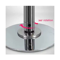 Poteau de danse premium amovible, réglable, en acier inoxydable, portable et robuste, pour la danse sur barre