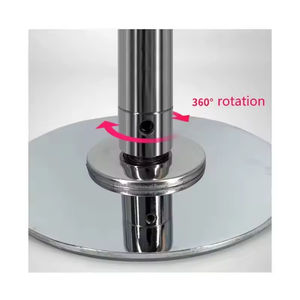 Barra de Baile Portátil de Acero Inoxidable, Ajustable, Giratoria y Removible, de Alta Calidad - Product Image 5