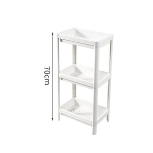 High Quality 3-Tier Movable <strong>Kitchen</strong> <strong>Storage</strong> Racks PP Material Shelving <strong>Units</strong> with Wheels Standing Type for Organized <strong>Storage</strong> - Product Image 6