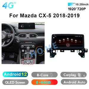 Reproductor Multimedia para coche Android 13 DE 10,25 pulgadas, Radio, navegación GPS para Mazda <span class=keywords><strong>CX5</strong></span> CX8, estéreo, CarPlay, WiFi, 4G BT, pantalla táctil - Product Image 3