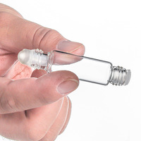 Flacons vides de tube de testeur de parfum de type à sertir de 7ml 10ml Snap on Small Mini Vaporisateur de parfum en verre avec fonction Roll Ball 2/1
