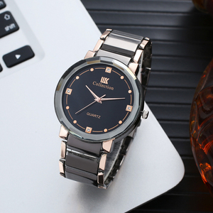 Reloj de cuarzo de acero inoxidable <span class=keywords><strong>para</strong></span> hombre, conjunto de pulsera, cartera, llavero, correa, regalo de vacaciones - Product Image 6