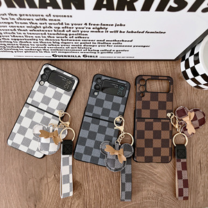 Fundas plegables de cuero para teléfono samsung galaxy z, lujosas carcasas plegables para teléfono samsung galaxy z <span class=keywords><strong>flip</strong></span> z <span class=keywords><strong>3</strong></span> 4 - Product Image 2