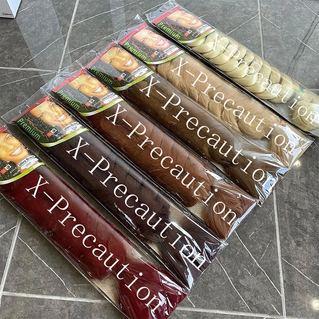 Wholesale 82 Inch 165g Brand Synthetic Pre-Stretched Single Weft Hair Braids Colorful Yaki Braiding Hair Extension