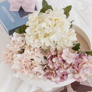 Flores de Hortensia de seda de alta calidad, arreglo de flores artificiales para bodas, decoraciones de centro de mesa para el hogar - Product Image 3