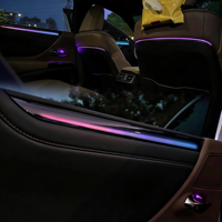 Kit d'amélioration d'éclairage d'ambiance dynamique LED 12V 64 couleurs pour Lexus ES 2018-2024 - Accessoires de décoration intérieure automobile
