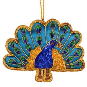 Adornos Colgantes de Terciopelo Bordados a Mano con Zardozi, Elegantes y de Primera Calidad, con Trabajo en Relieve 3D para Decoración del Hogar y Regalos - Product Image 3