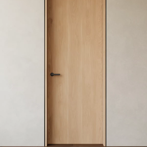 Mỹ nội thất Đồng bằng gỗ sồi trắng và rạn nứt cắt trắng sồi Veneer cửa - Product Image 1