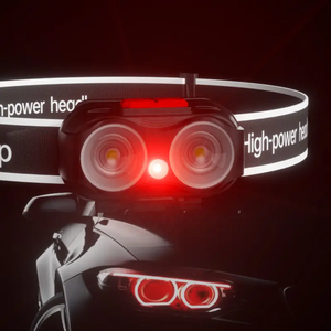 キャンピング夜間ハイキング洞窟探鉱用充電式バッテリーセンサーモード付きヘッドダイオードLEDヘッドライト - Product Image 6