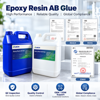 Peinture époxy pour sols en résine de pierre de marbre colorée auto-nivelante 3D Crystal Clear